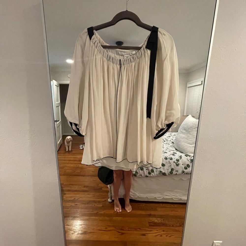 Balloon Sleeve Bow Blouse - image 1